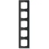Busch-Jaeger 1725-885K Abdeckrahmen 5-fach schwarz matt - future linear - matt 2CKA001754A4423 1725885K