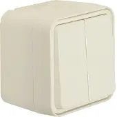 Berker 30753502 Serienschalter AP polarweiß matt W.1