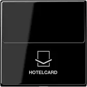 JUNG Hotelcard Schalter A sw glz A590CARDSW