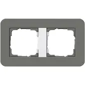 Gira 0212 413, Grau, Schraubenlos, , Glänzend, 10 Stück(e)