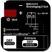 Busch-Jaeger BJ Binäreingang 4-fach REG 6241/4.0 Busch-free@home