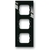 Busch-Jaeger 1723-281, Schwarz, Schraubenlos, , Glänzend, Busch-Axcent, 91 mm