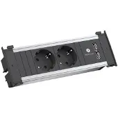 Bachmann KAPSA Einbau-Steckdosenleiste 2-fach, 2x USB
