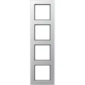JUNG Abdeckrahmen A5584BFAL Anzahl der Einheiten 4 Aluminium Kunststoff glänzend