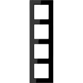 JUNG A 5584 BF SW Abdeckrahmen 4-fach schwarz Serie A550