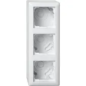 Gira 106303 AP-Gehäuse 3f + Rahmen Standard 55 Reinweiß