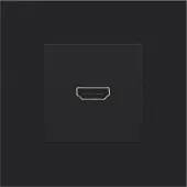 Niko 161-69416 Abdeckung mit HDMI zu Schrauben Verbindung black coated 16169416