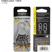 Nite Ize KeyRack Locker, Schlüsselkarabinerhaken, Edelstahl, Edelstahl, 39,1 mm, 78,1 mm, 37 g