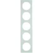 Berker 10152209 Rahmen 5fach R.3 Glas, polarweiß