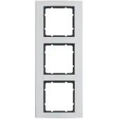Berker BER B3 Rahmen 10133004 3fach Aluminium/anthrazit