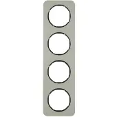 Berker 10142104, Schwarz, Edelstahl, Edelstahl, Schraubenlos, , Glänzend, R.1