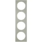 Berker 10142214, Edelstahl, Weiß, Edelstahl, Schraubenlos, , Glänzend, R.3
