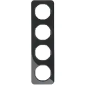 Berker 10142145, Schwarz, Thermoplast, Schraubenlos, , Glänzend, R.1