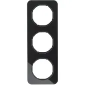 Berker 10132116, Schwarz, Glas, Kunststoff, Schraubenlos, , R.1, IP20