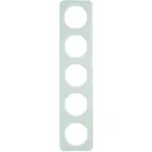 Berker 10152109 Rahmen 5fach R.1 Glas polarweiß