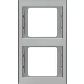 Hager 13237004, Edelstahl, Kunststoff, Thermoplast, Jede Marke, Matte, 2 Stück(e)