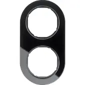 Berker 10122016 Rahmen Glas, schwarz Serie R.classic