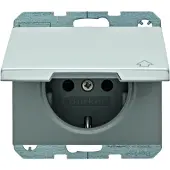 Berker 47517203, Typ F, Aluminium, Aluminium, IP44, 250 V, 16 A