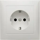 Berker BER S1 Schuko Voll mit 47228989 erh. Ber.-sch. / polarweiss