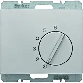 Hager Berker Raumthermostat mit Umschaltkontakt K5 Aluminium - 20267103