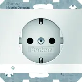 Berker 41097009 - Typ F - Weiß - Thermoplast - Leistung - IP20 - IEC 60884-1 - VDE 0620-1