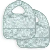 Jollein Latz Wasserdicht Snake Soft Green (2er Set)