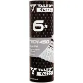 Talbot Torro Talbot-Torro Badmintonball Tech 450, Premium Nylonfederball, 6er Dose
