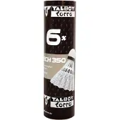 Talbot Torro Talbot-Torro Badmintonball Tech 350, Nylonfederball, 6er Dose
