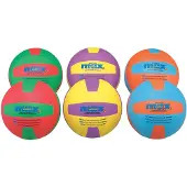 Spordas Volleyball Set 6 Farben - weiche Kinderbälle für drinnen & draußen
