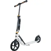 Hudora BigWheel Style 230 Scooter - weiß - Aluminium-Roller mit großer Trittfläche - höhenverstellbar & zusammenklappbarer - für bis zu 120kg