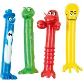 Beco Tauchstöcke - Tauchen Monster - 4er-Pack - Mehrfarbig - - One Size - Badespielzeug