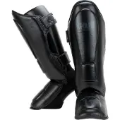 Super Pro Schienbeinschoner Kampfsport professionell schwarz Größe L