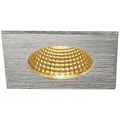 SLV LED Einbaustrahler Patta Square 8 cm Metallic-Grau