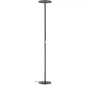 Knapstein Aura LED-Deckenfluter-Schwarz-mit LED (2700K)