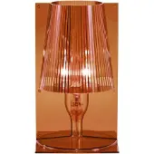 Kartell Take Designer-Tischleuchte, bernstein - , Take, Beige, für Wohnzimmer, Kunststoff, Design