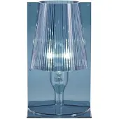 Kartell Take Tischleuchte Blau - , Take, Blau, für Wohnzimmer, Kunststoff, Design