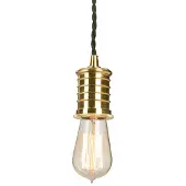 Elstead Lighting Elstead Douille Hängeleuchte E27 Schwarz-Messing poliert
