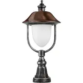 LCD 1157 Sockelleuchte schwarz/silber/kupfer