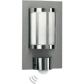 Albert 696141 Wandleuchte Typ Nr. 6141 - Edelstahl, mit BWM, für 1 x Lampe, E27