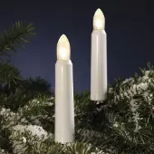 Hellum Lichterkette Riffelkerz.klar Außen 20tlg; 842043