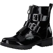 Tamaris Damen Stiefeletten Combat Boots 1-25414-25, Größe:37 EU, Farbe:Schwarz