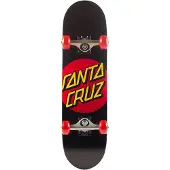 Santa Cruz Classic Dot Super Micro 7,25 Zoll x 27,00 Zoll Skateboard, komplett