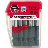 Milwaukee Cajita Shockwave Tx25 x50mm (10uds)