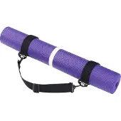 Rucanor Yogamatte mit Gürtel, Rutschfeste Gymnastikmatte, Fitnessmatte für Zuhause, Trainingsmatte aus EVA-Schaum, 172 x 61 x 0.4 cm, Pink