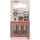 Bosch BITS PH3 MAXGRIP L:25MM 3 STK