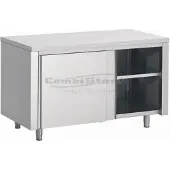 CombiSteel Arbeitsschrank 2 Schiebetüren aus Edelstahl 430 1800x700x850mm