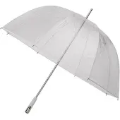 Falcone Kuppelschirm manuell zu öffnen 111 cm transparent / weiß