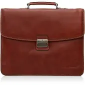Castelijn & beerens Laptoptasche Verona Hellbraun Deluxe 15,6