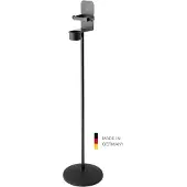 König & Meyer Desinfektionsmittelständer für Flaschen, verstellbar Höhe: 1020 mm, schwarz