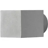 Konstsmide Modena eckig grau lackiertes Aluminium, klares Glas 7341-300